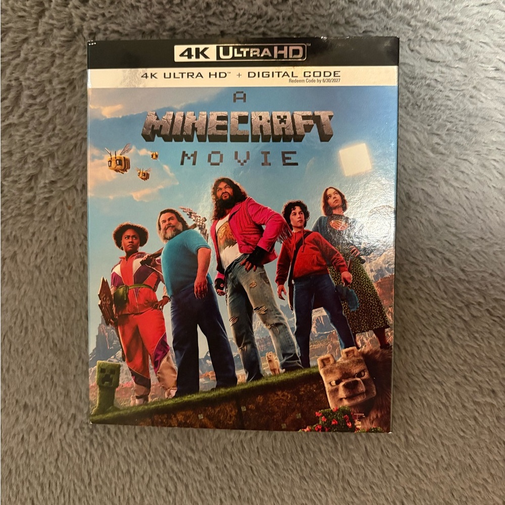 Minecraft Movie 4K Ultra HD Blu-ray - Colorful Cover Art